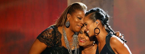 Battle, Keys, and Latifah at 2008 AMA