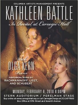 Kathleen Battle & Olga Kern at Carnegie Hall